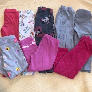 Lot of 8 Leggings Size 2T